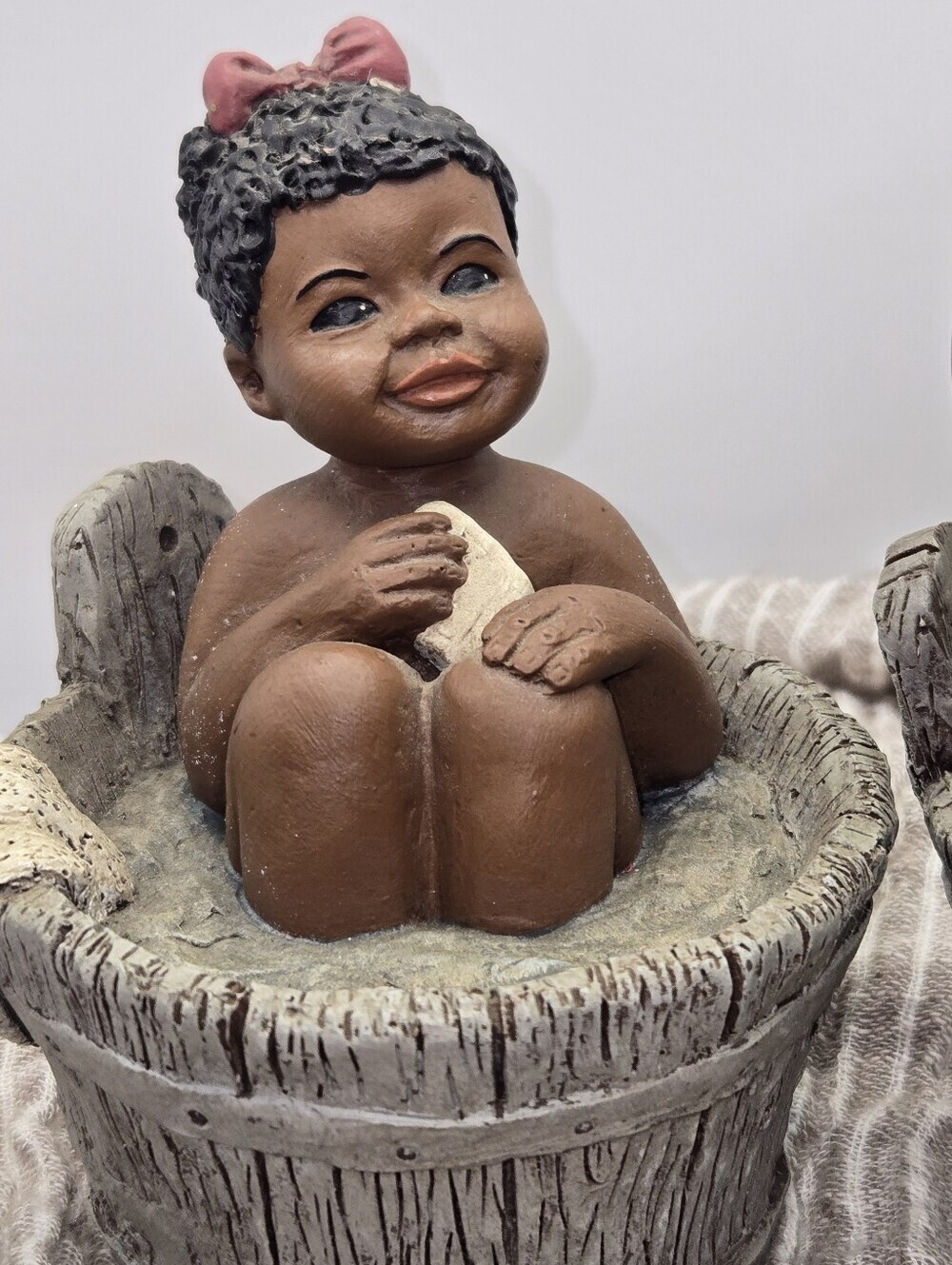 Vintage Martha Holcombe Root Besty And Bean Figurines 1988 All Gods Children - Picture 2 of 7